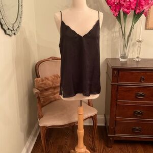 Free People Black Silky Camisole Top
